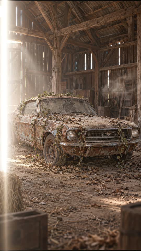 Verlassene Garage zum Traumauto