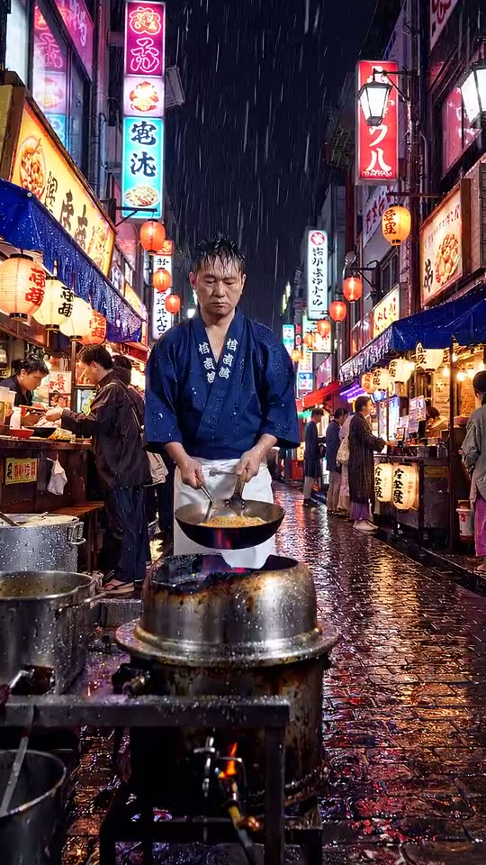 Streetfood-Markt in Tokio